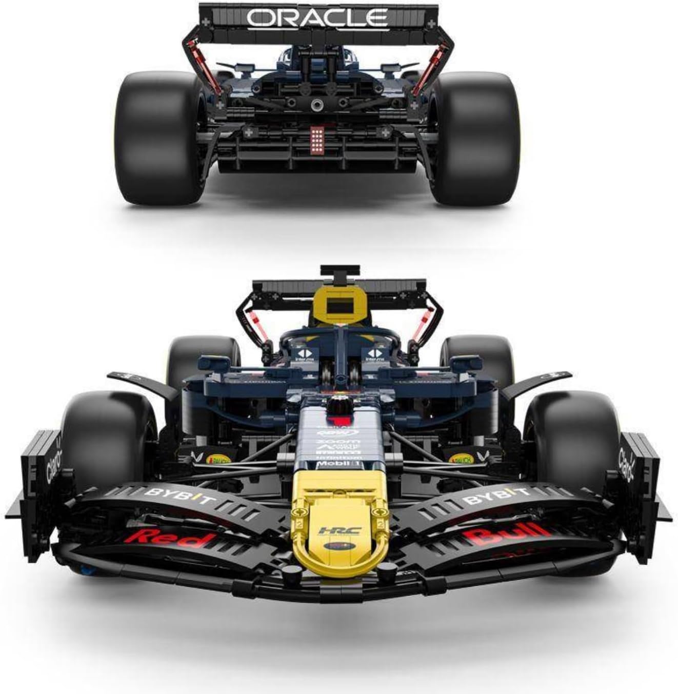 Technik F1 Auto für Red Bull RB19, Mit Motoren Set, 1:8 Groß Formel 1 Auto Modellbausatz, 2509 Teile Klemmbausteine Auto MOC Set, Kompatibel mit Red Bull Technic F1 Auto