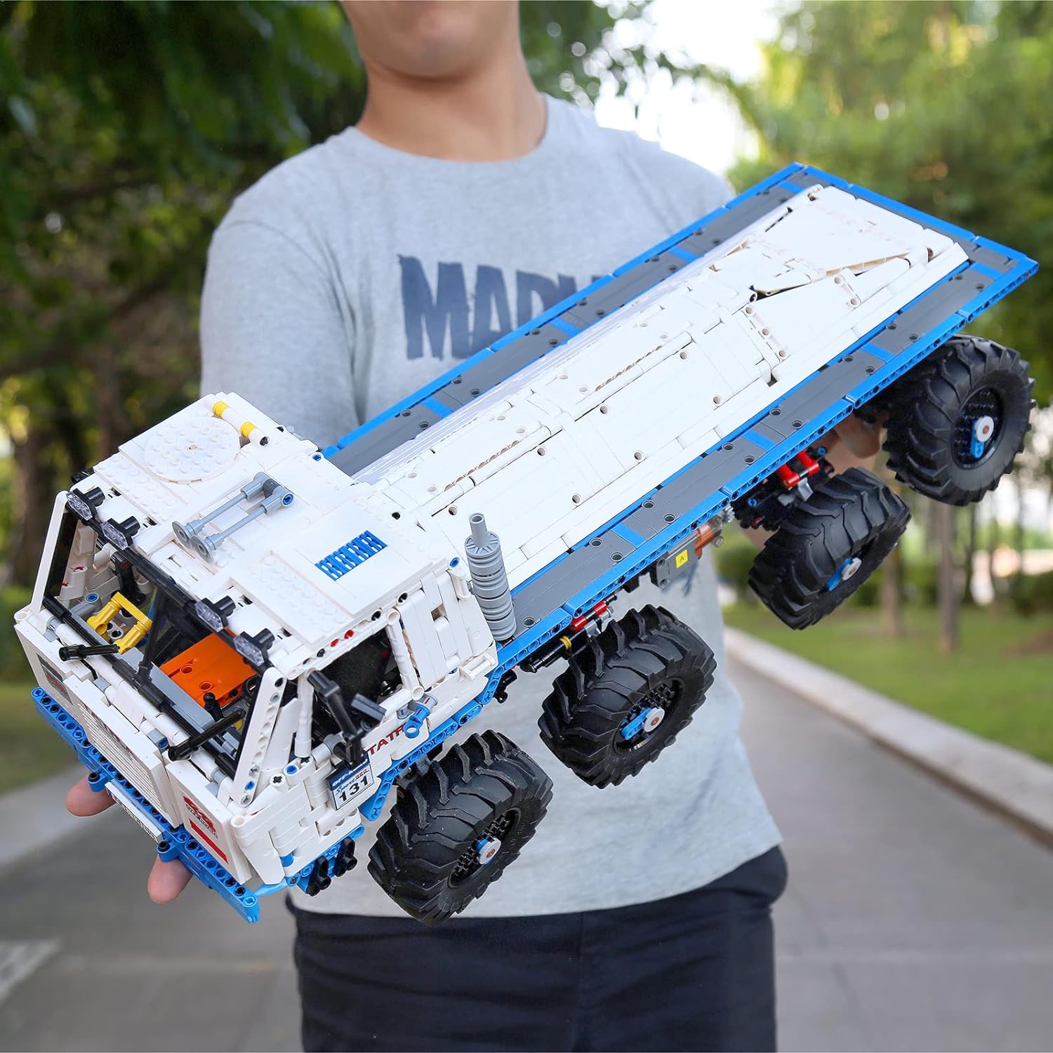 Technik Offroader TATRA LKW, 3640+ Teile Technik LKW mit 9 Motoren, Riesiges Modell Klemmbausteine Bauset Kompatibel mit LEGO Technik