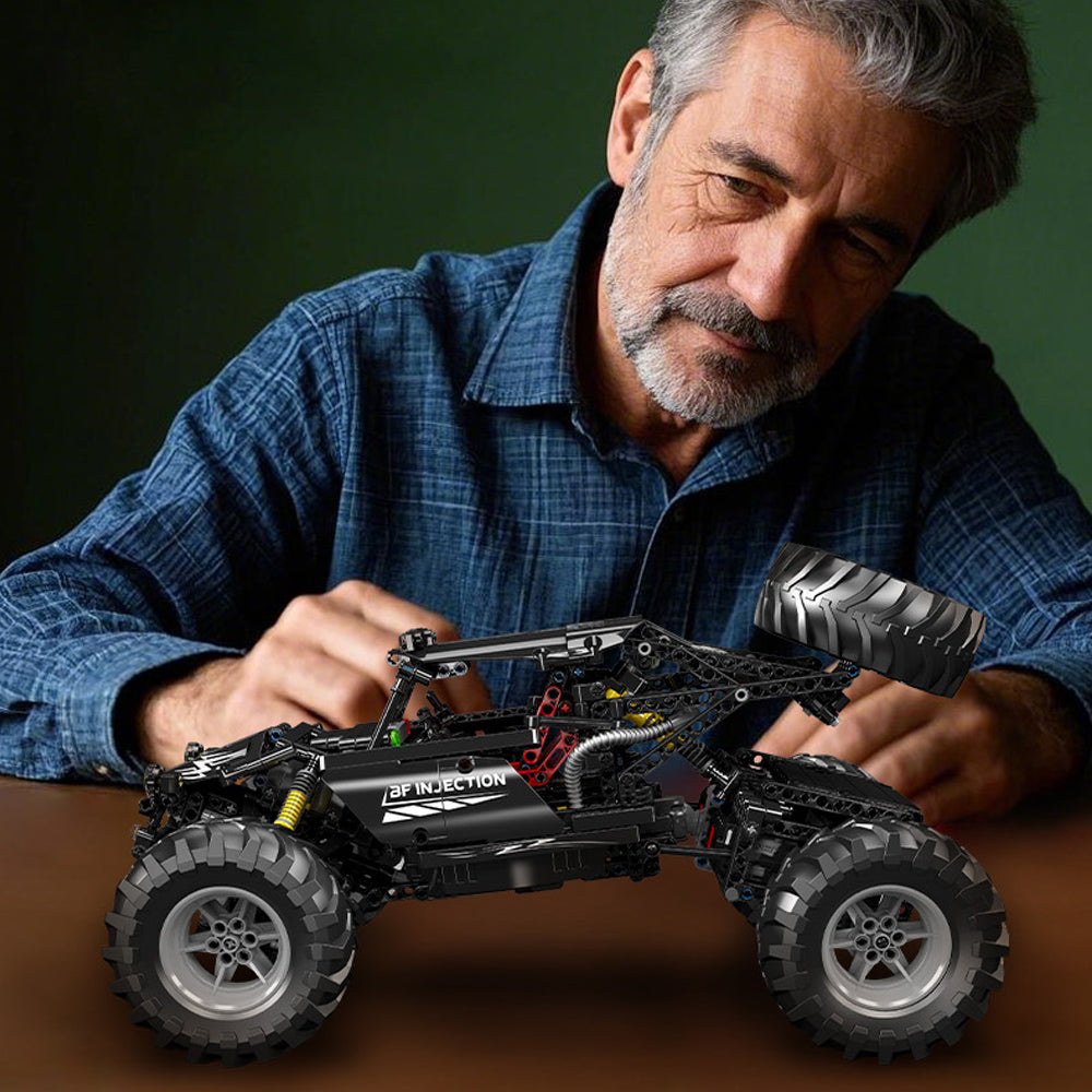 Technik Buggy Offroad Buggy Klemmbausteine Bausatz mit 3 Motor, 1016 Teile Groß MOC Buggy Bausteine, Realistische buggymodell-Sammlerstücke, Spielzeug Geschenke für Erwachsene