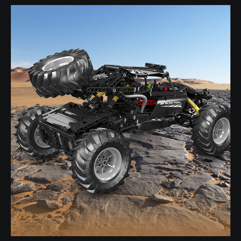 Technik Buggy Offroad Buggy Klemmbausteine Bausatz mit 3 Motor, 1016 Teile Groß MOC Buggy Bausteine, Realistische buggymodell-Sammlerstücke, Spielzeug Geschenke für Erwachsene