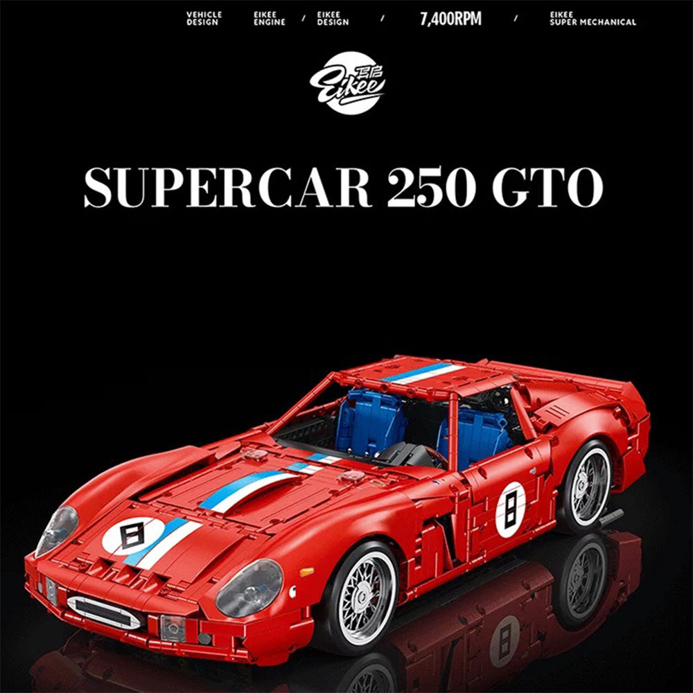 Technik Auto Ferrari 250 GTO Supercar Modell, 3193 Teile Technik Oldtimer Bausatz