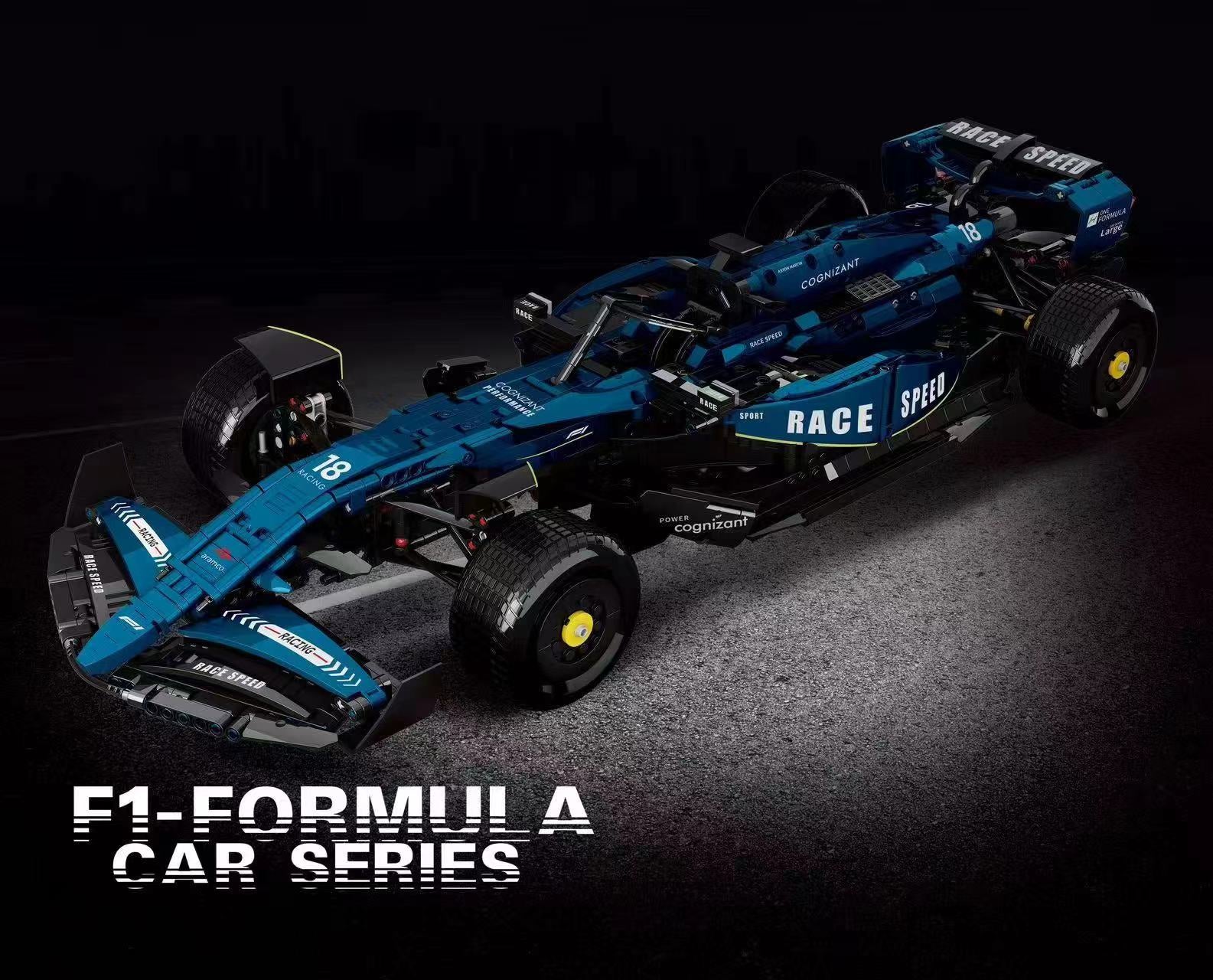 Technik F1 Auto fur Aston Martin F1 Auto, 1: 8 Formel 1 Auto Klemmbausteine-Set, 2361 Teile
