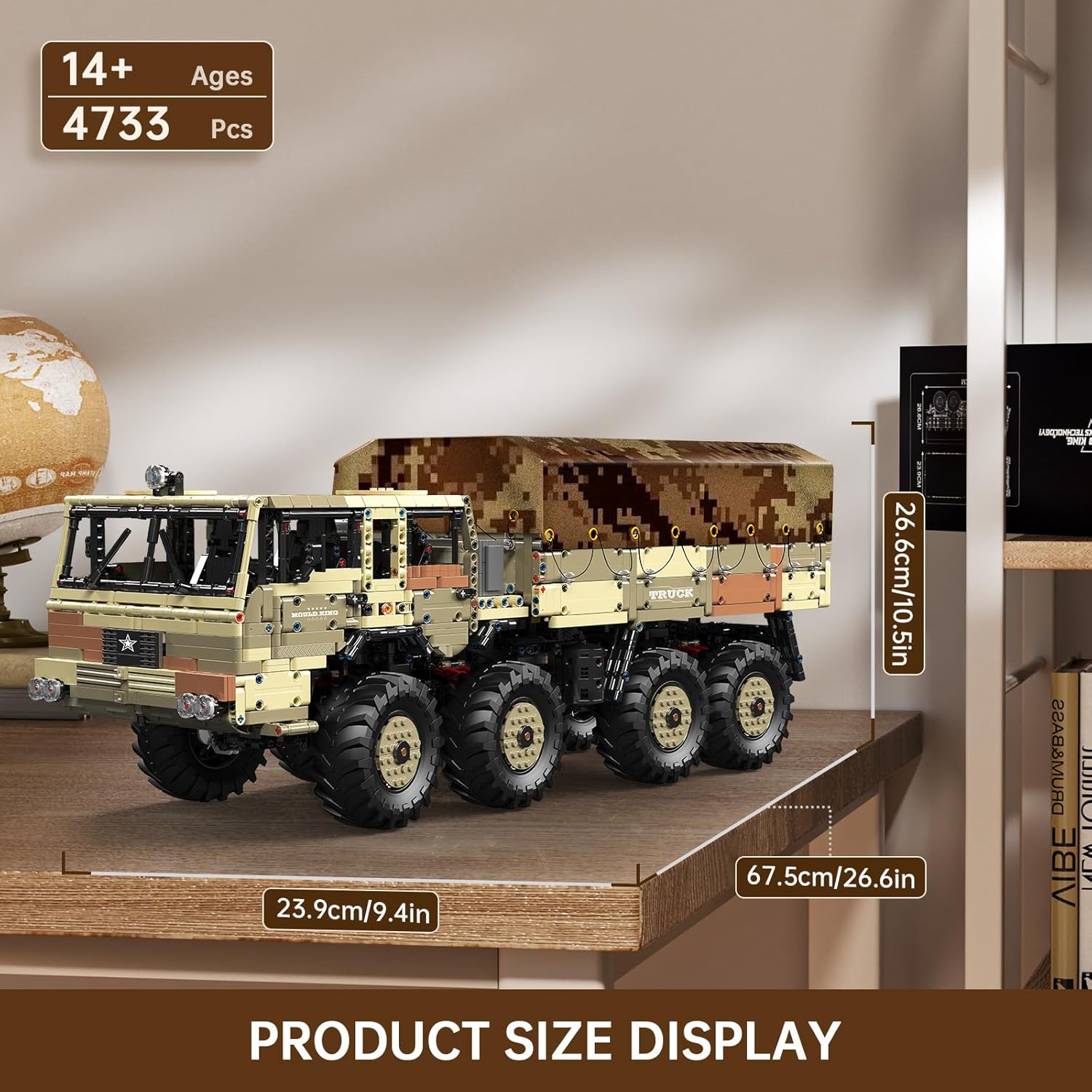 Technik LKW Tatra T813, 8x8 MOC Auto KIemmbausteine Kompatibel mit lego Technik LKW