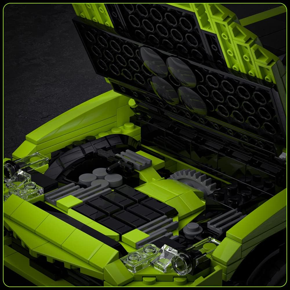 Mould King 10019 Speed Champions Lamborghini URUS Modell Rennwagen Klemmbausteine Autobausätze Für Kinder Erwachsene(1538 Teile)