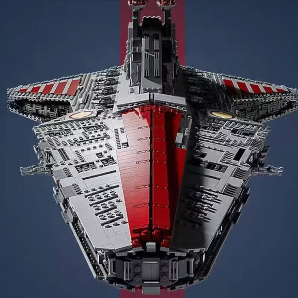 Venator Angriffskreuzer Modell, Republik Angriffskreuzer, 5374 Teile Mega Kreuzer Bausatz Kompatibel mit Star Wars Sternenzerstörer Modell