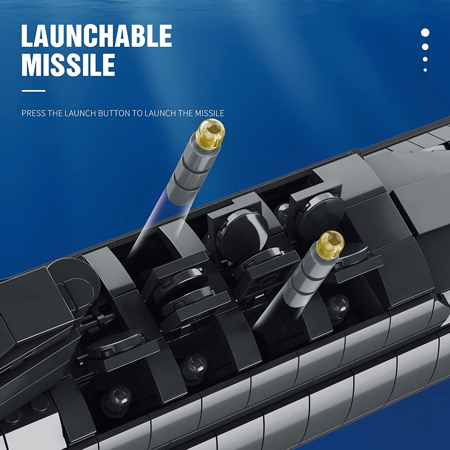 Strategisches Atom-U-Boot Bausteine, MilitĂ€rschiff Bausatz mit nachgebildetem Echolot und Torpedorohren, Gebaut Spielzeug FĂŒr Kinder Erwachsene, 1498 PCS Klemmbausteine kompatibel mit Lego