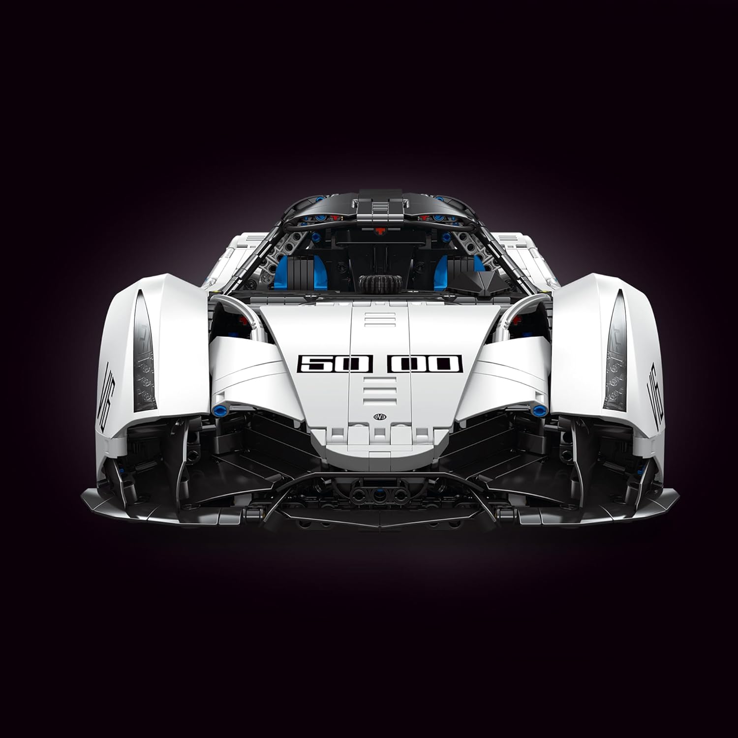 TGL-T5052 Technik Sportwagen Bausatz für Devel Sixteen, 4016 Teile 1:8 mit 5 Motoren Groß Ferngesteuert Auto Klemmbausteine(Originalverpackung) (Dynamische Version)