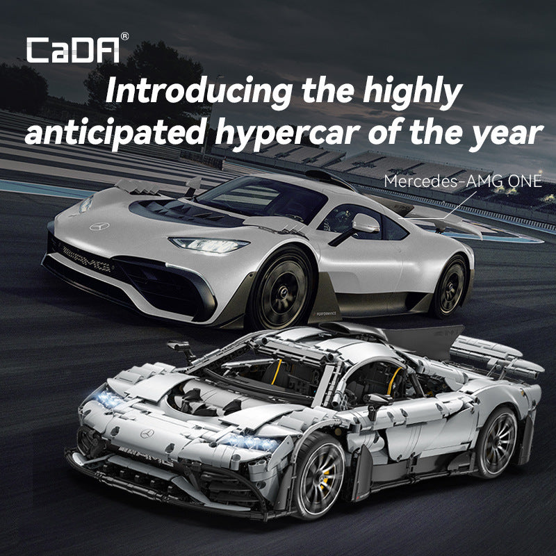 Mercedes-AMG ONE C298, CaDA C61503W MOC Auto KIemmbausteine (3295 Teile)