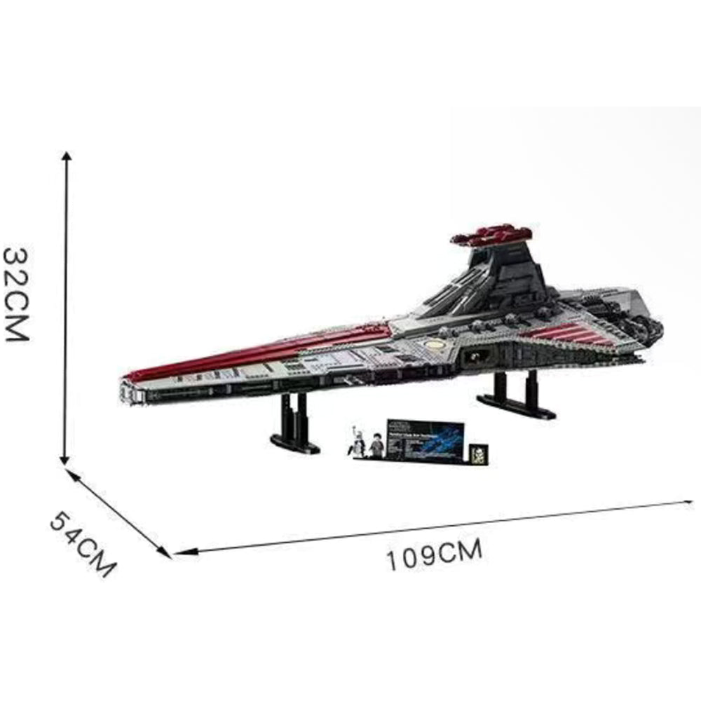 Venator Angriffskreuzer Modell, Republik Angriffskreuzer, 5374 Teile Mega Kreuzer Bausatz Kompatibel mit Star Wars Sternenzerstörer Modell