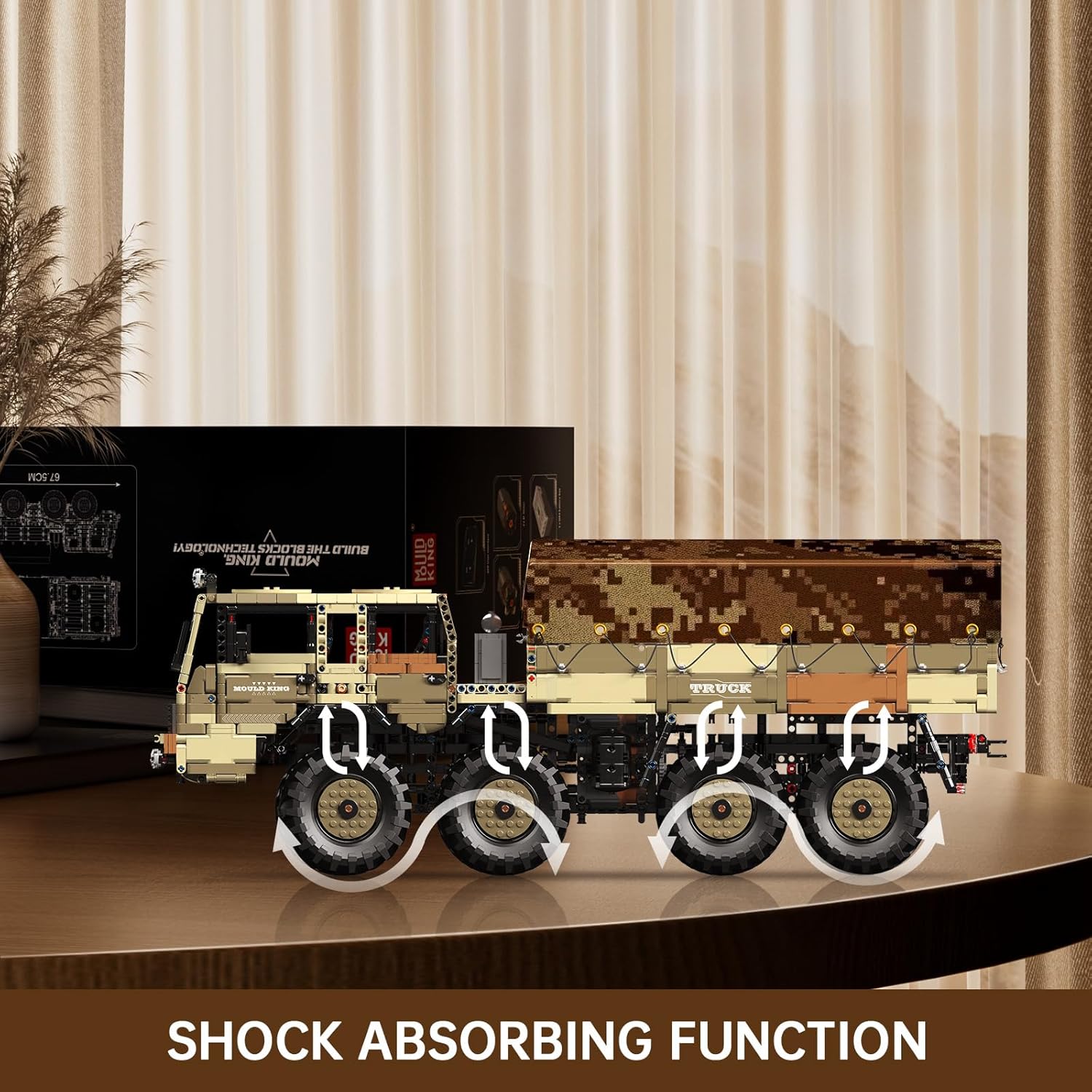 Technik LKW Tatra T813, 8x8 MOC Auto KIemmbausteine Kompatibel mit lego Technik LKW