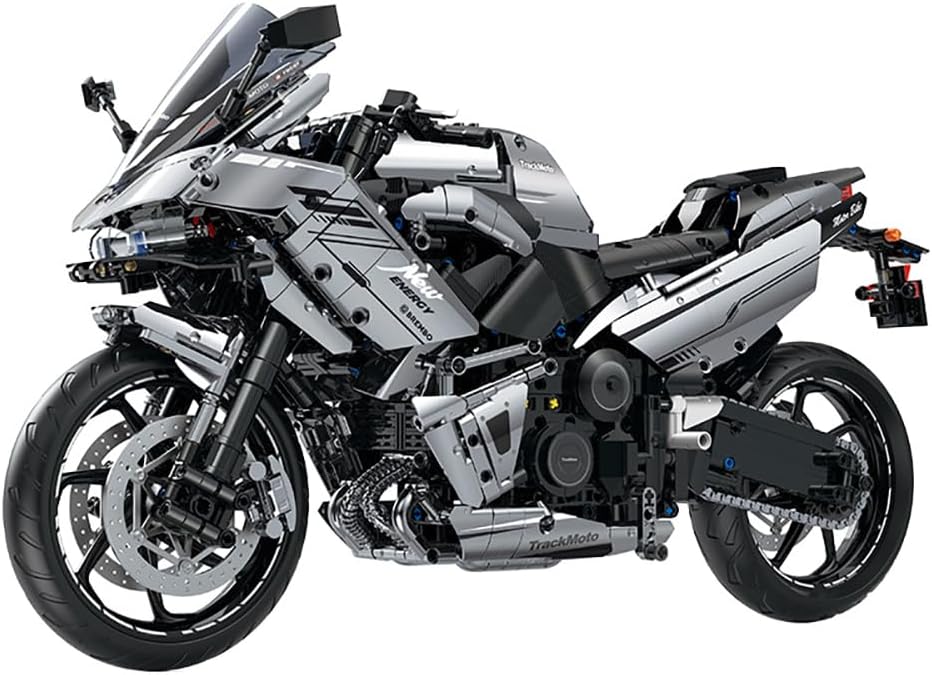 Technik Motorrad für Kawasaki, 2156 Teile Technik Motorrad Modell Motorrad Modellbau Klemmbausteine Kompatibel mit Lego Technik Motorrad