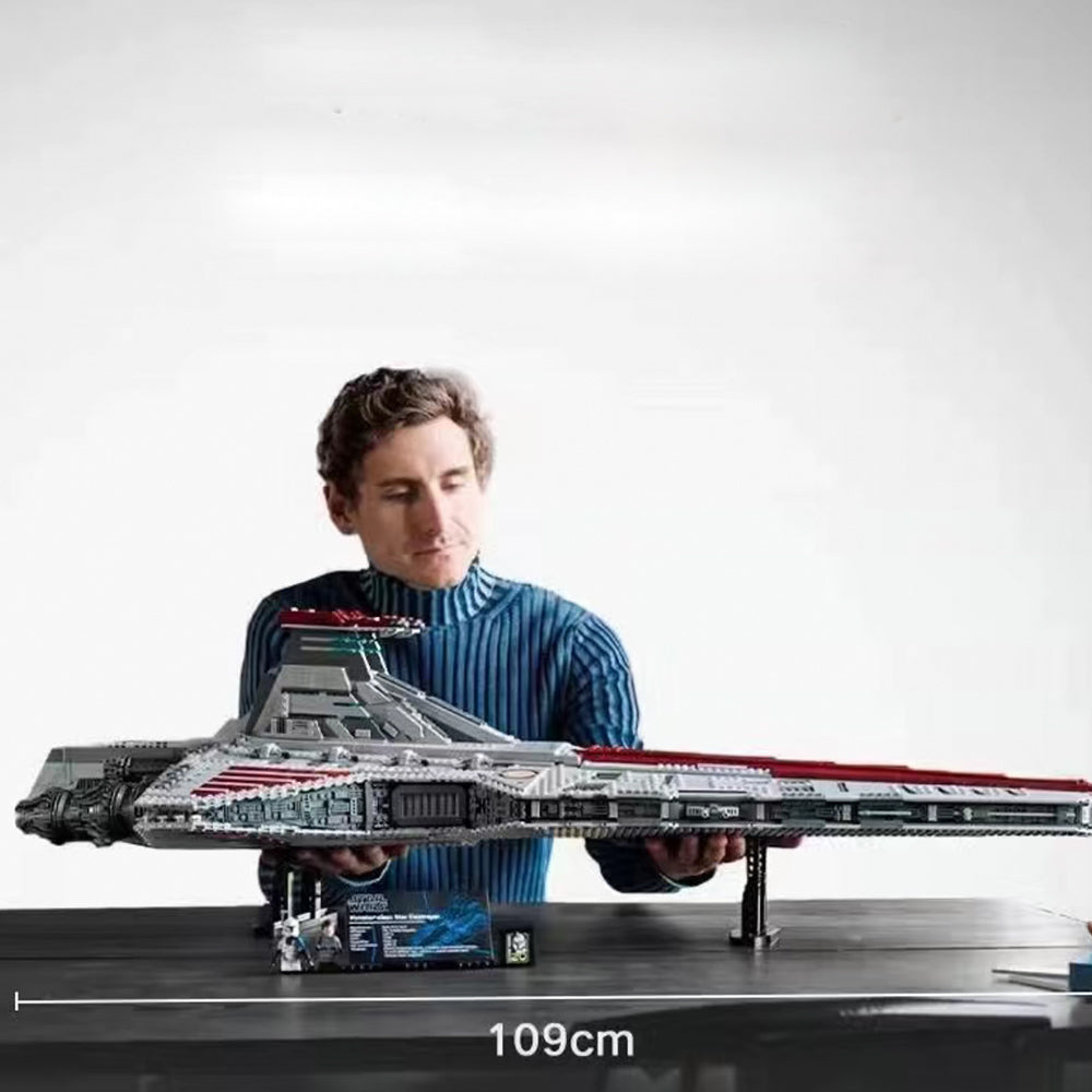 Venator Angriffskreuzer Modell, Republik Angriffskreuzer, 5374 Teile Mega Kreuzer Bausatz Kompatibel mit Star Wars Sternenzerstörer Modell