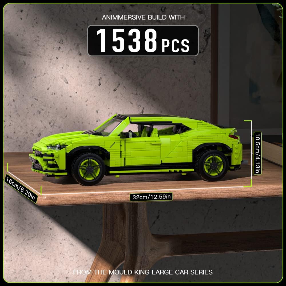 Mould King 10019 Speed Champions Lamborghini URUS Modell Rennwagen Klemmbausteine Autobausätze Für Kinder Erwachsene(1538 Teile)