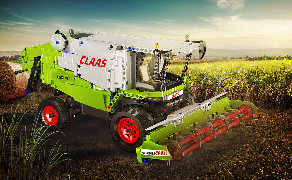 Technik Traktor Mähdrescher Technik Ferngesteuert Traktor Klemmbausteine Modellbau Kompatibel mit Lego Technik