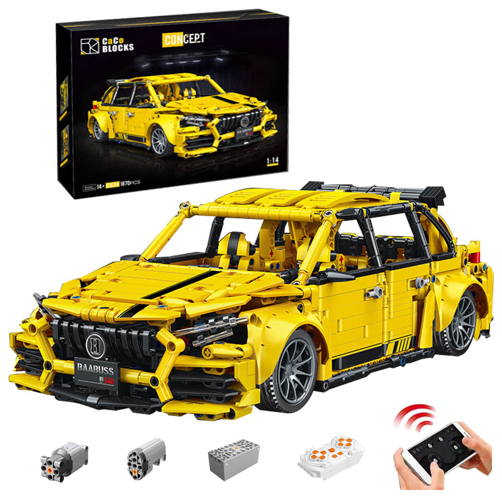 Technik Auto Benz A45 AMG, 1870 Teile Technik Supercar Technik Auto Ferngesteuert Modell, Technik Rennwagen Modell Kompatibel mit Lego Technik