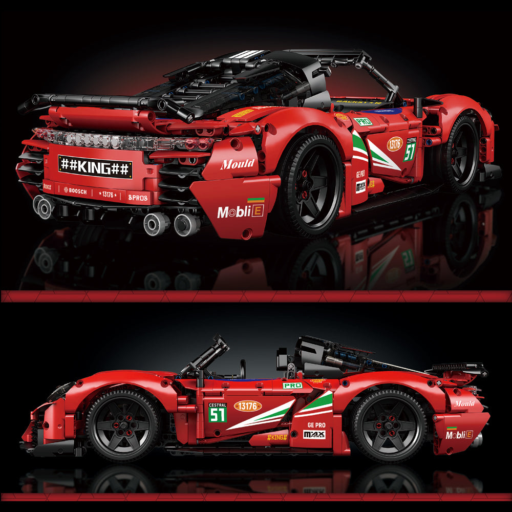 Technik Auto für Porsche Cabrio, Technik Supercar Technik Auto Ferngesteuert Modell, 1538 Teile Technik Sportwagen Modell Kompatibel mit Lego Technik