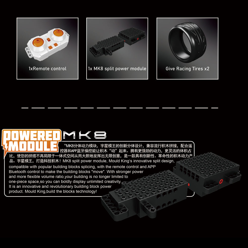 Technik Auto für Porsche Cabrio, Technik Supercar Technik Auto Ferngesteuert Modell, 1538 Teile Technik Sportwagen Modell Kompatibel mit Lego Technik