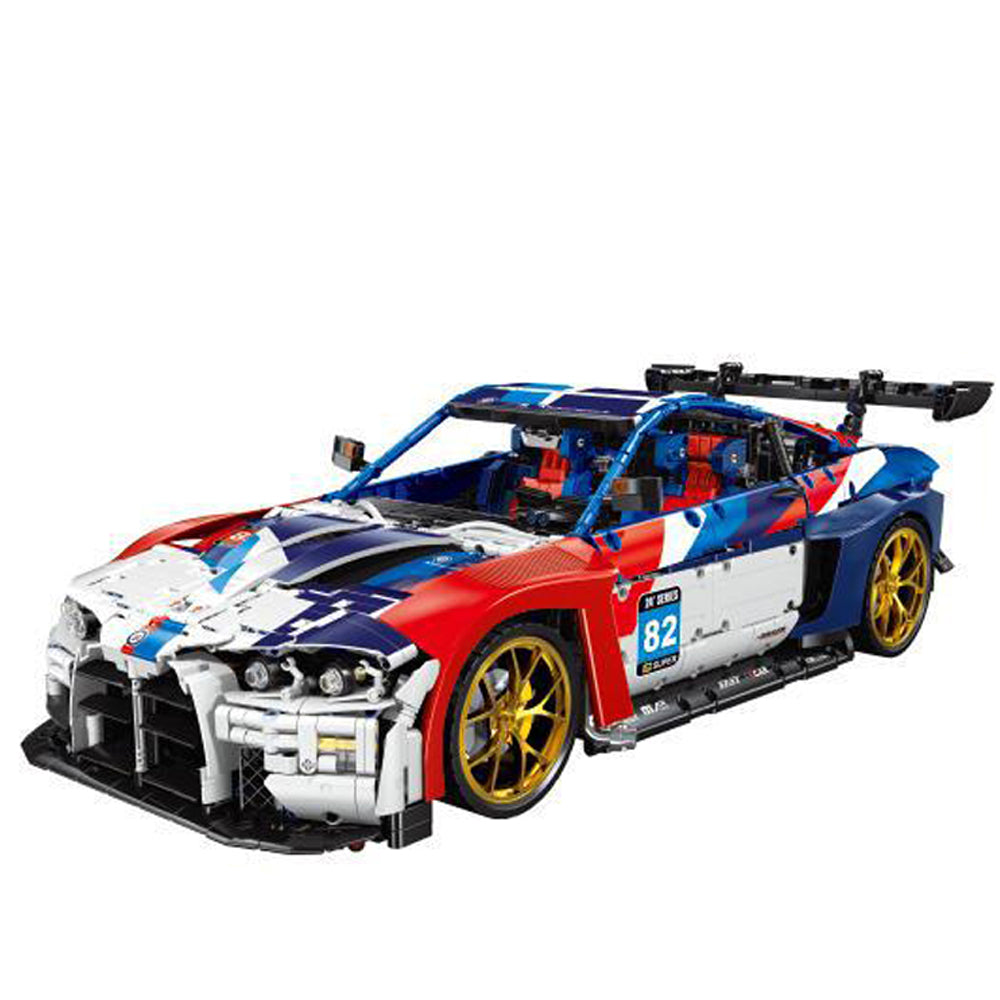 Technik Auto für BMW M4 Supercar, 4500+ Teile Technik Auto 1:8 groß Modellbau, MOC Modell Bausatz Kompatibel mit BMW M4 Technik Auto
