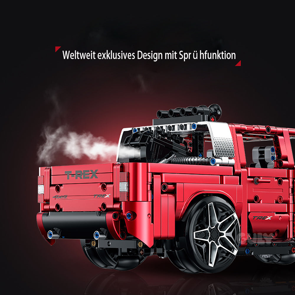 Technik Auto 1: 8 für Dodge RAM Pickup, Technik Auto mit 5 M0T0REN Technik Auto Bausatz MOC Auto KIemmbausteine für Dodge Technik Auto, Originalverpackung