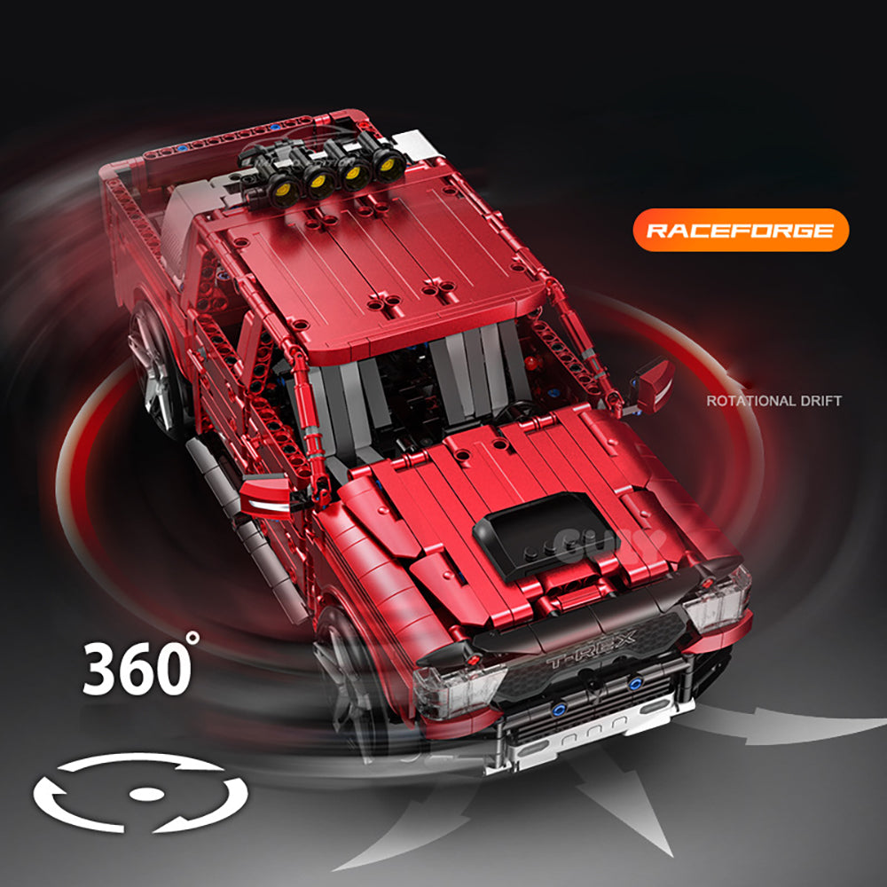 Technik Auto 1: 8 für Dodge RAM Pickup, Technik Auto mit 5 M0T0REN Technik Auto Bausatz MOC Auto KIemmbausteine für Dodge Technik Auto, Originalverpackung