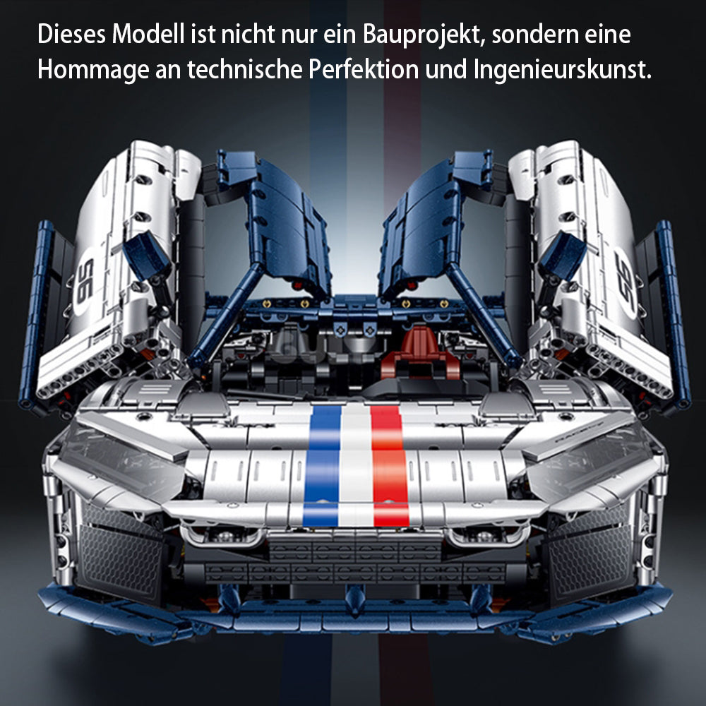 Technik Auto 1: 8 für Ferrari F80 Hypercar, Technik Auto mit 6 Motoren Technik Auto Bausatz MOC Auto KIemmbausteine für Ferrari Technik Auto, Originalverpackung