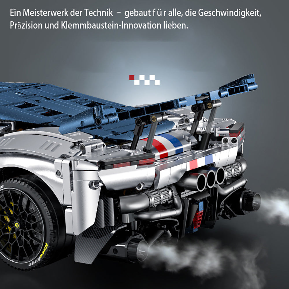 Technik Auto 1: 8 für Ferrari F80 Hypercar, Technik Auto mit 6 Motoren Technik Auto Bausatz MOC Auto KIemmbausteine für Ferrari Technik Auto, Originalverpackung