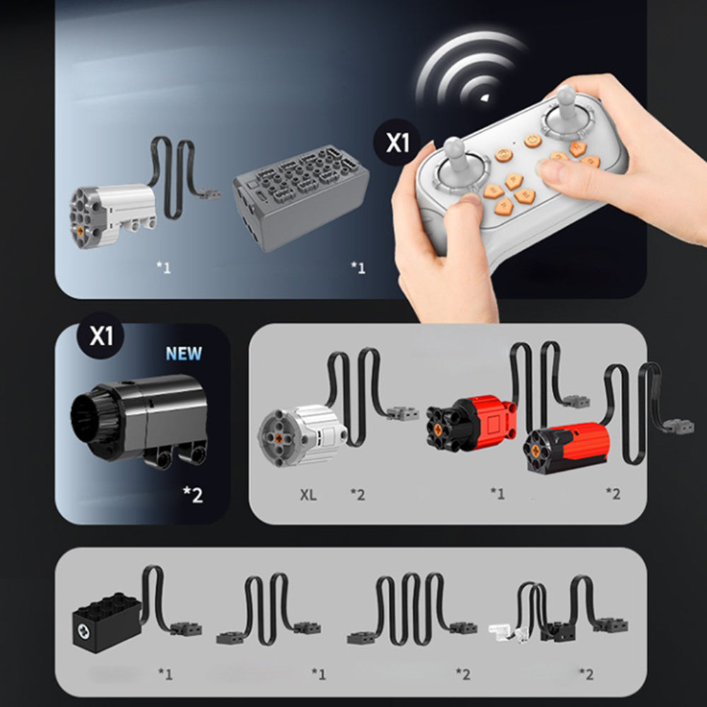 Technik Auto 1: 8 für Ferrari F80 Hypercar, Technik Auto mit 6 Motoren Technik Auto Bausatz MOC Auto KIemmbausteine für Ferrari Technik Auto, Originalverpackung