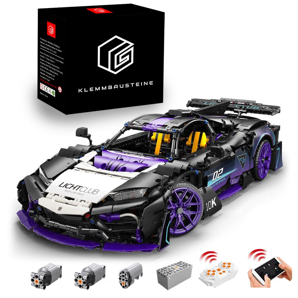 Technik Auto für AMG One Supercar, MY88020, Technik Auto Ferngesteuert, Mit Technik Motor Kit Bausatz Kompatibel mit Lego Technik Supercar
