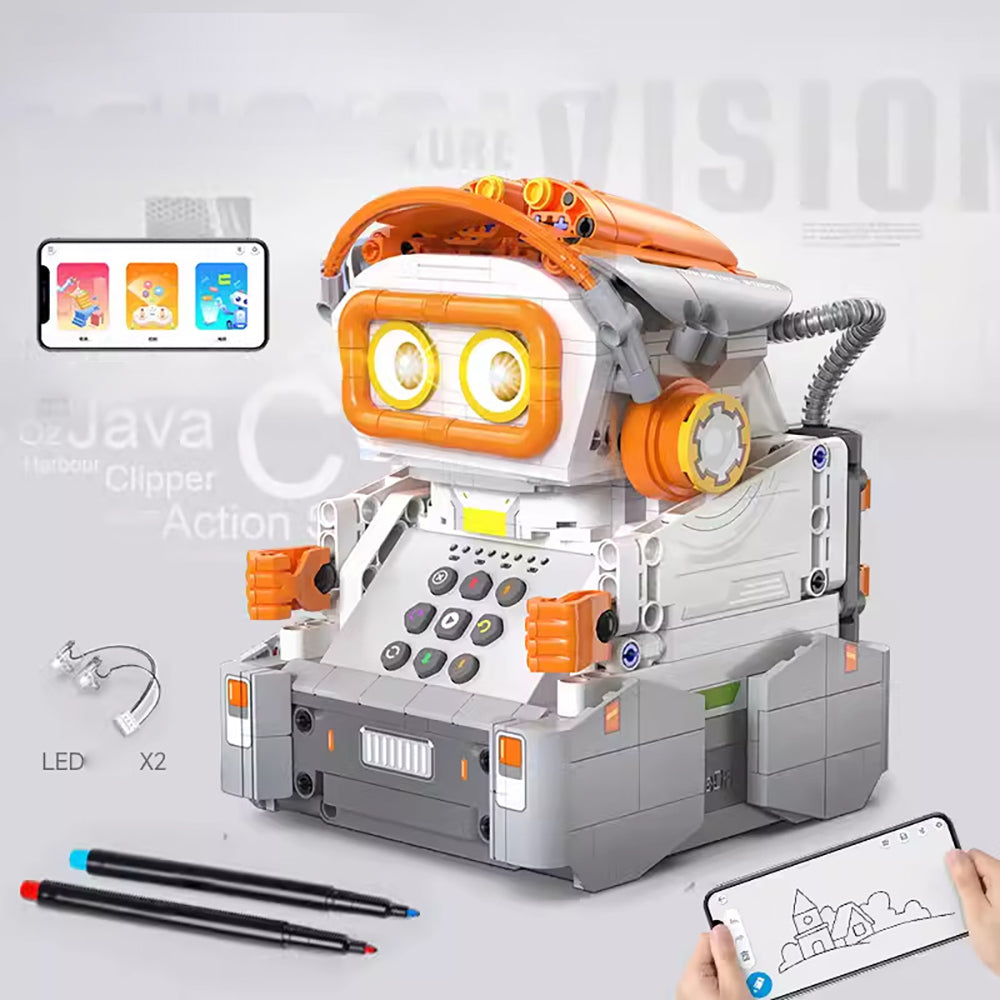 CaDA C83006 Technik Malender Roboter Intelligente Programmierung Mit LEDs, Pinsel