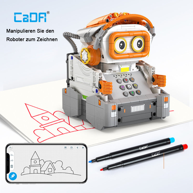 CaDA C83006 Technik Malender Roboter Intelligente Programmierung Mit LEDs, Pinsel