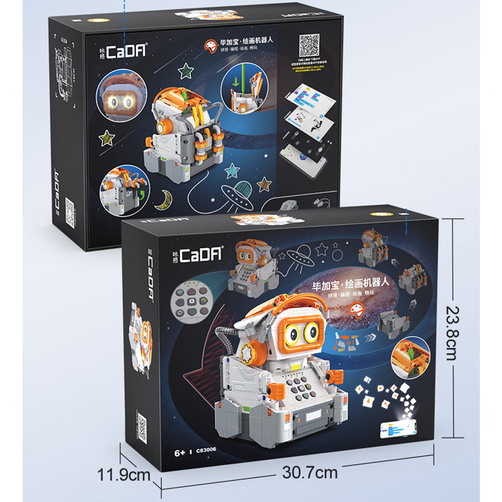 CaDA C83006 Technik Malender Roboter Intelligente Programmierung Mit LEDs, Pinsel