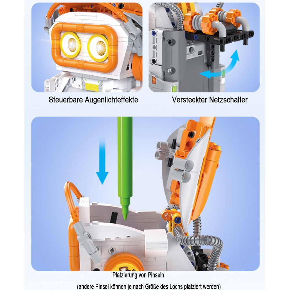 CaDA C83006 Technik Malender Roboter Intelligente Programmierung Mit LEDs, Pinsel