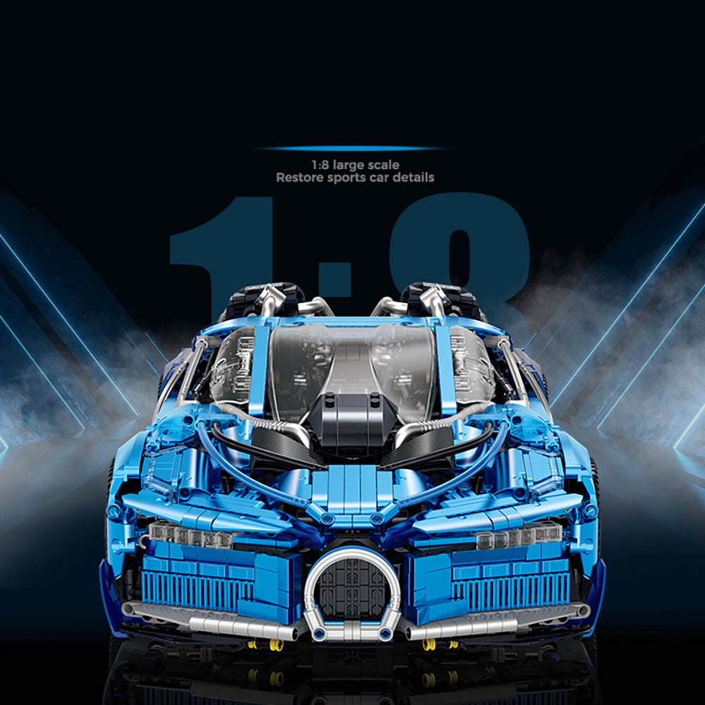 Technik Auto für Bugatti, 3800+ Teile Technik Auto Ferngesteuert Auto Motorisierte Sportwagen Modellbau Custom Bausteine Kompatibel mit Lego Technik Auto