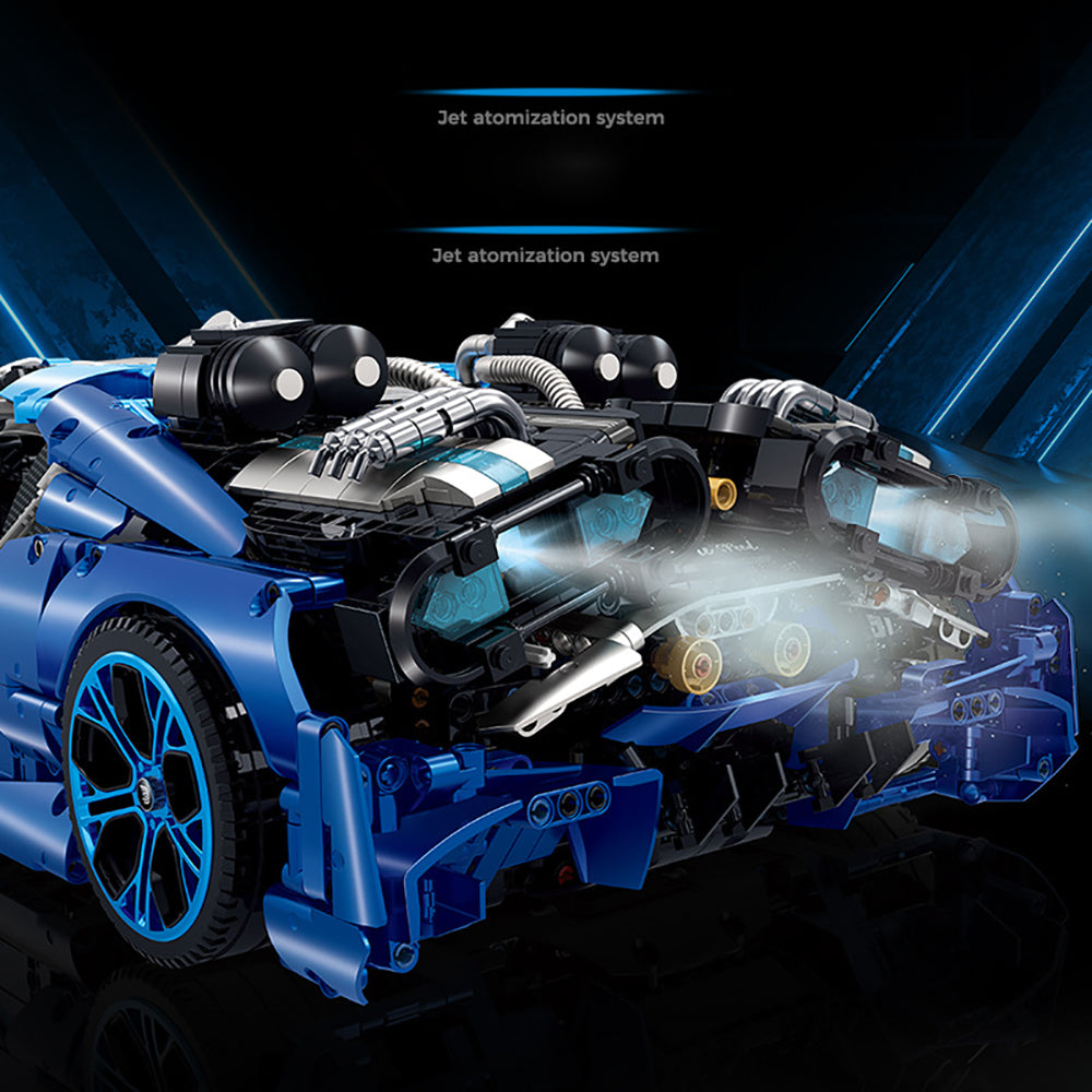 Technik Auto für Bugatti, 3800+ Teile Technik Auto Ferngesteuert Auto Motorisierte Sportwagen Modellbau Custom Bausteine Kompatibel mit Lego Technik Auto