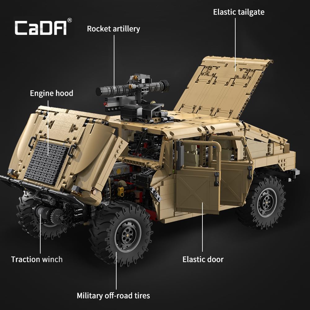 CaDA Master C61036W HUMVEE Technik 4X4 Vitrienenmodel