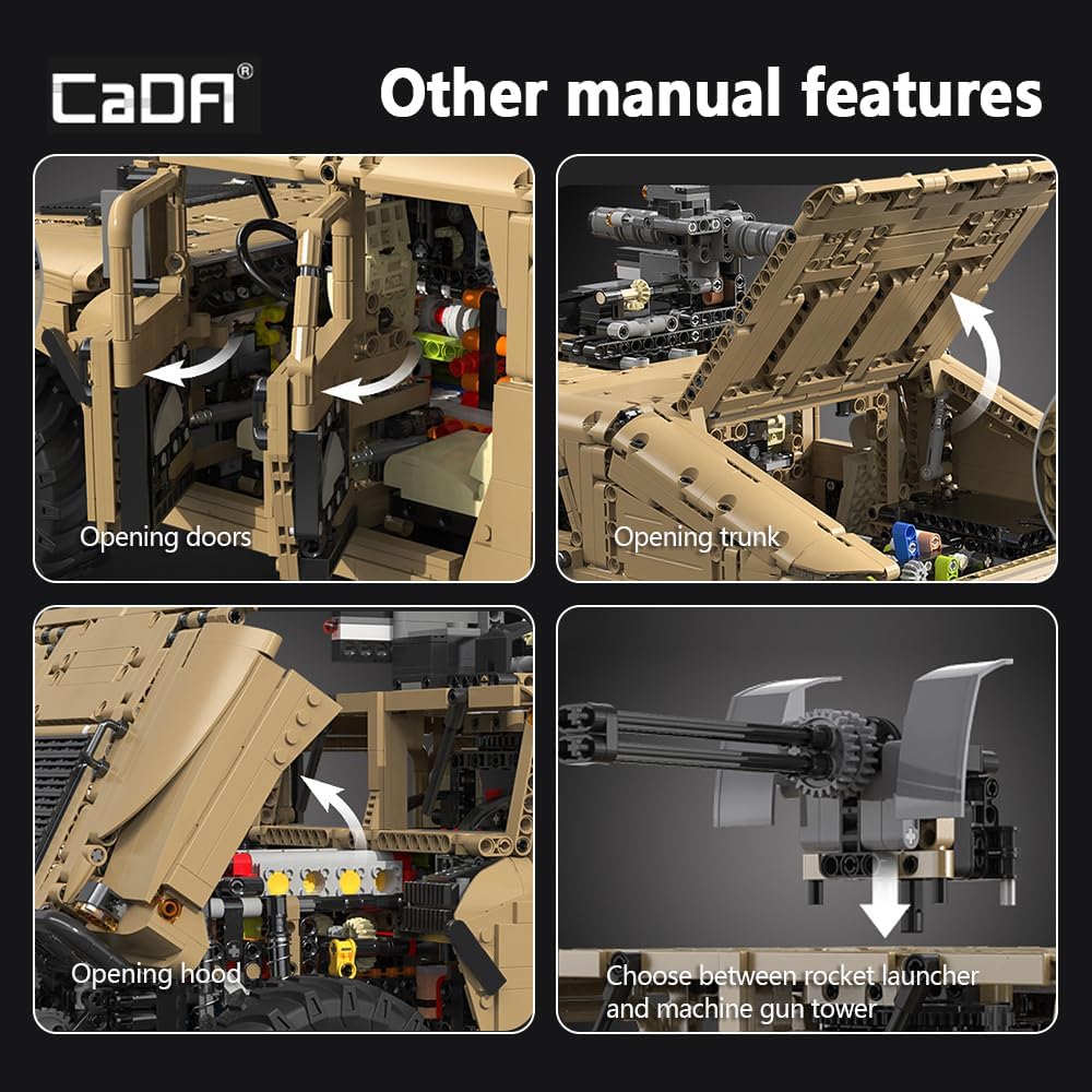 CaDA Master C61036W HUMVEE Technik 4X4 Vitrienenmodel
