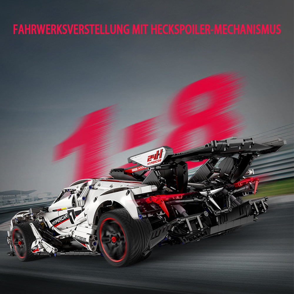 Technik Auto für Apollo IE, C61053W, 4449 Teile Technik Sportwagen Motorisierte Modell, Technik Ferngesteuert Auto Custom Bausteine Kompatibel mit Lego Technik