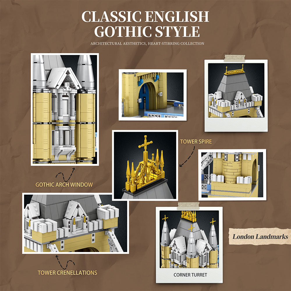 Architecture 55018 Tower Bridge, 1: 145 im Maßstab, 9782 Teile