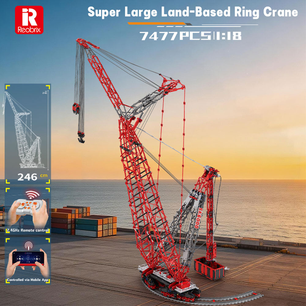 Technik Kran Mammoet SK6000 Riesiger Kran, Maßstab 1:80, Höhe: 2,46M Kran, 7477 Teile