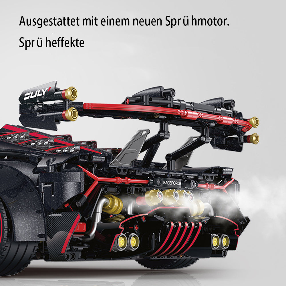 Technik Auto für Lamborghini Veneno Superauto, 1:8 Groß Auto mit 5 Motoren Set, Technik Auto ModeII Bausatz, 3809 TeiIe MOC Supercar ModeII, Kompatibel mit Iego Technik Lamborghini