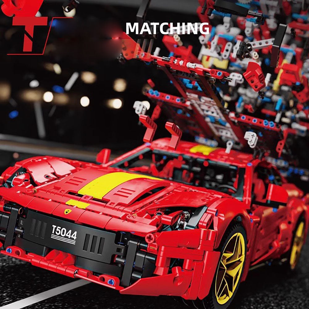 Technik Auto für Ferrari 812 Supercar, 2920+ Teile Technik Auto Bausatz MOC Bausatz, Technik Supersportwagen Technik Supercar Technik Auto 812 für Technik Auto