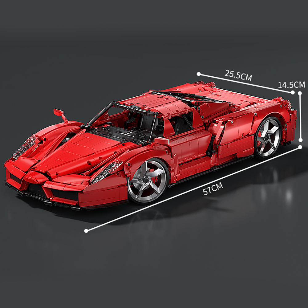 Technik Auto für Ferrari Enzo Supercar, Technik Auto groß Bausatz Kompatibel mit Lego Technik Supercar
