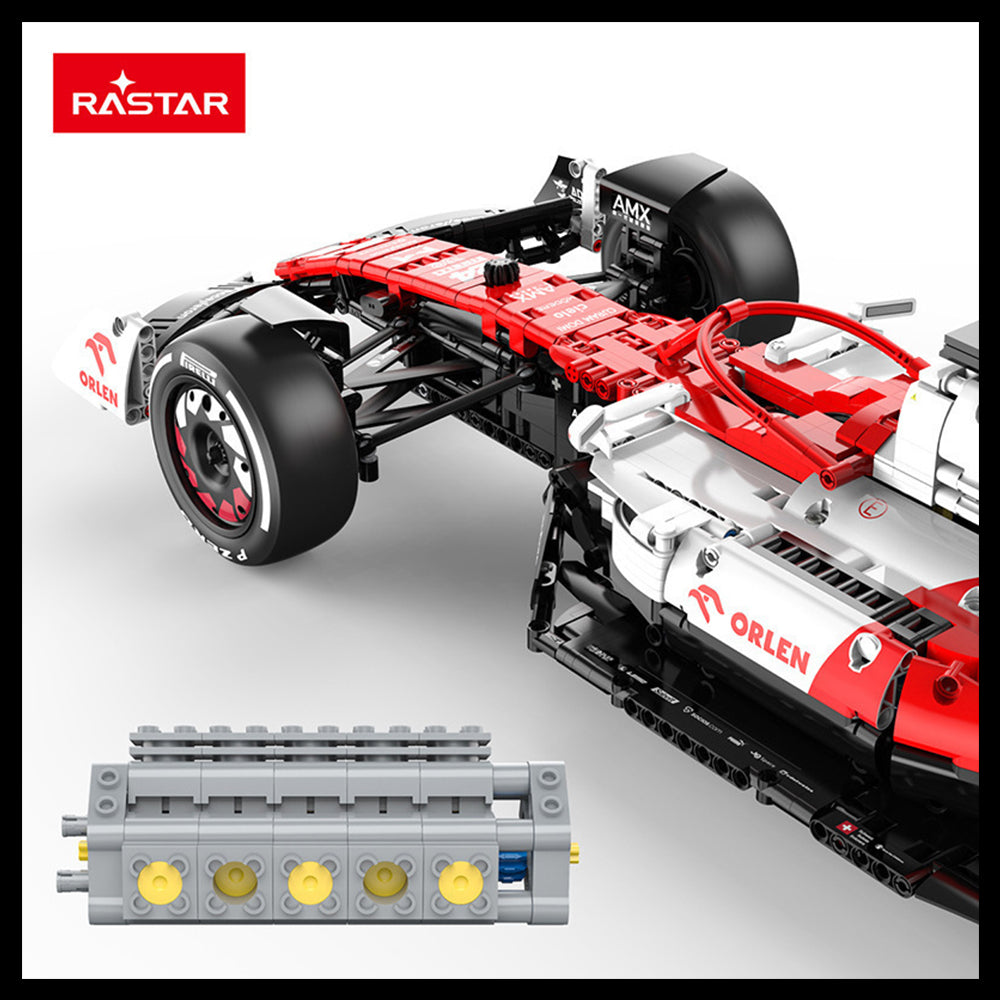 Technik F1 Auto für Red Bull RB19, Mit Motoren Set, 1:8 Groß Formel 1 Auto Modellbausatz, 2509 Teile Klemmbausteine Auto MOC Set, Kompatibel mit Red Bull Technic F1 Auto