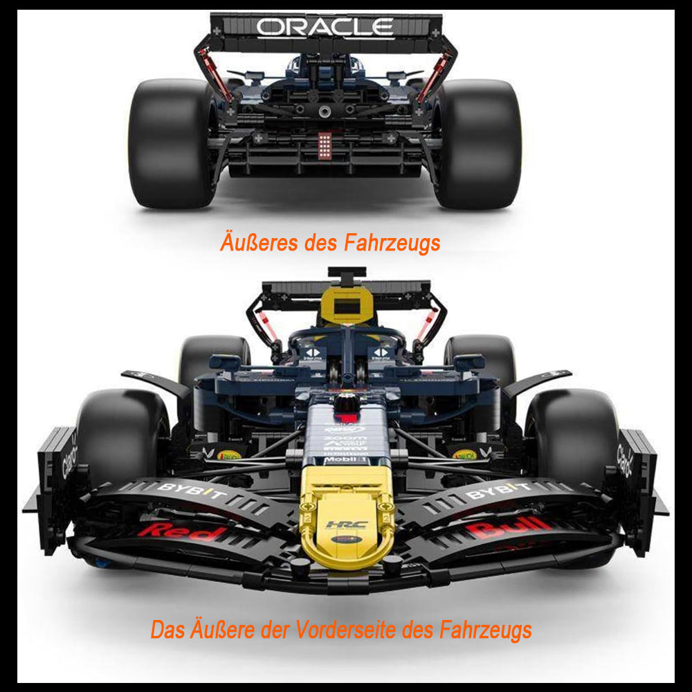 Technik Auto F1 für Red Bull RB19, 2400+ Teile Technik F1 Auto Modell Rennwagen Modellbau Klemmbausteine Kompatibel mit Lego Technic Auto