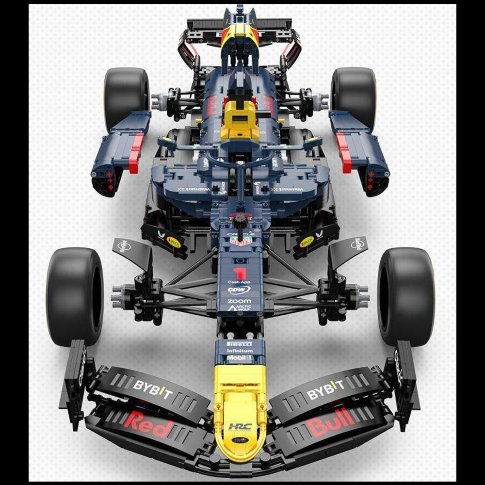 Technik Auto F1 für Red Bull RB19, 2400+ Teile Technik F1 Auto Modell Rennwagen Modellbau Klemmbausteine Kompatibel mit Lego Technic Auto