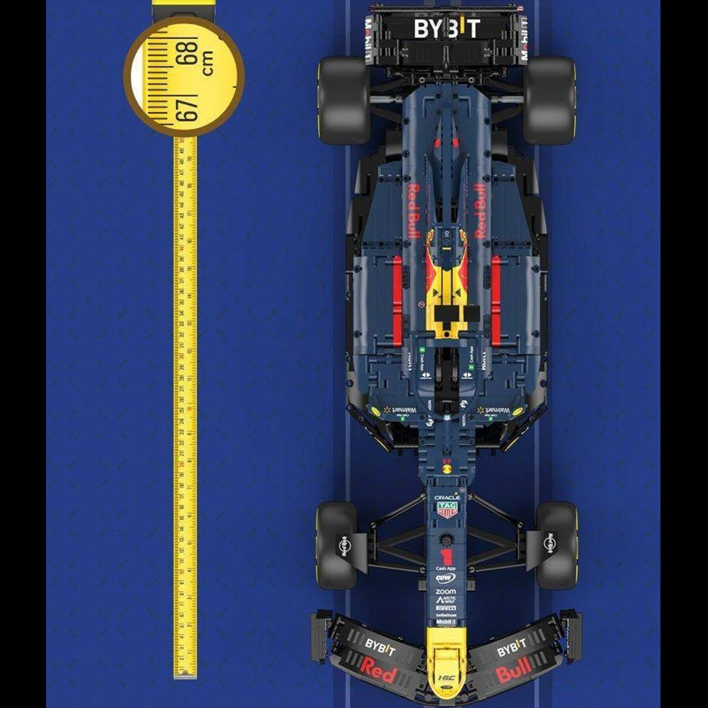 Technik Auto F1 für Red Bull RB19, 2400+ Teile Technik F1 Auto Modell Rennwagen Modellbau Klemmbausteine Kompatibel mit Lego Technic Auto
