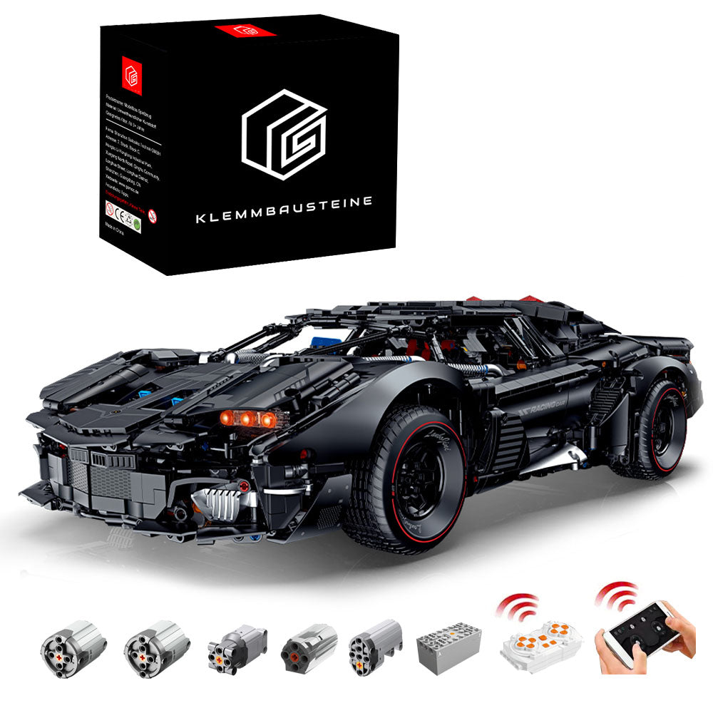 Technik Auto für Lamborghini, 4290+ Teile Technik Auto Ferngesteuert Auto Motorisierte Sportwagen Modellbau Custom Bausteine Kompatibel mit Lego Technik Auto