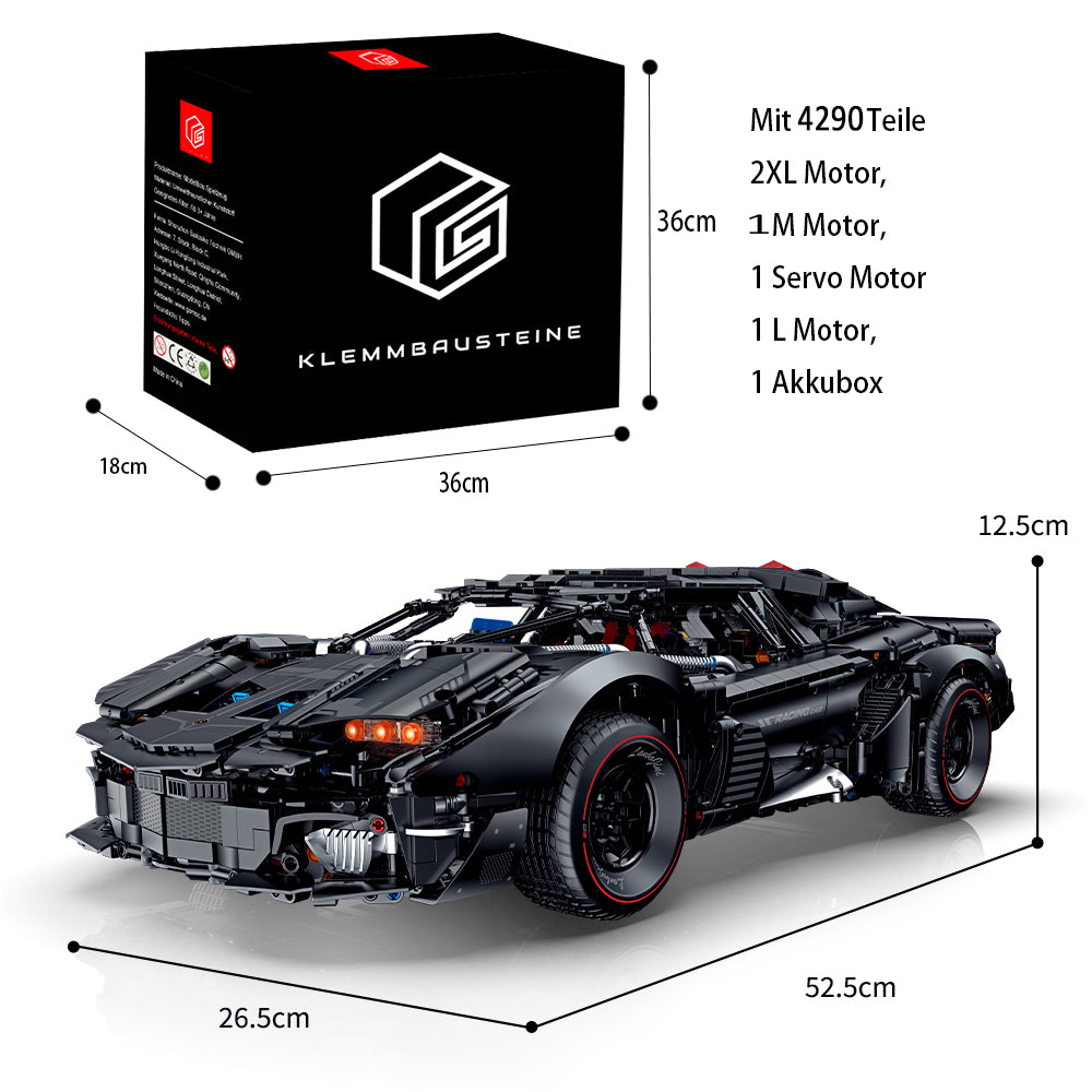 Technik Auto für Lamborghini, 4290+ Teile Technik Auto Ferngesteuert Auto Motorisierte Sportwagen Modellbau Custom Bausteine Kompatibel mit Lego Technik Auto