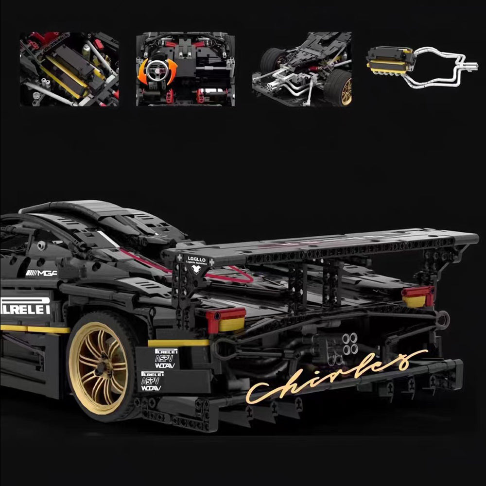 Technik Auto für Pagani Zonda R, 4500+ Teile Technik Auto Technik Sportwagen Modellbau Custom Bausteine Kompatibel mit Lego Technik Auto
