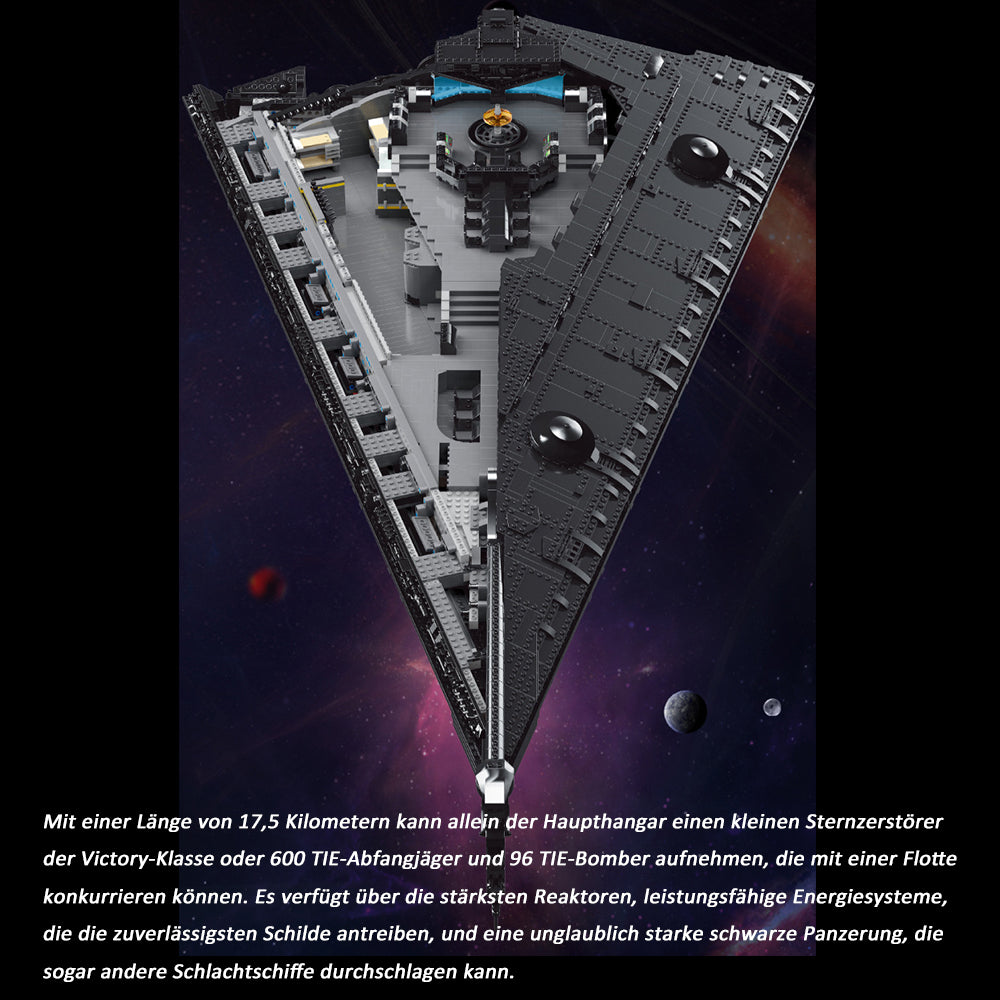 Eclipse Supersternenzerstörer für Lego Star Wars, 10368 Teile Raumschiff Modell Klemmbausteine Bauset Kompatibel mit Lego Star Wars